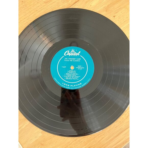 Joe Fingers Carr Plays The Classics Vinyl Record T-649 Vintage Album - Picture 3 of 5
